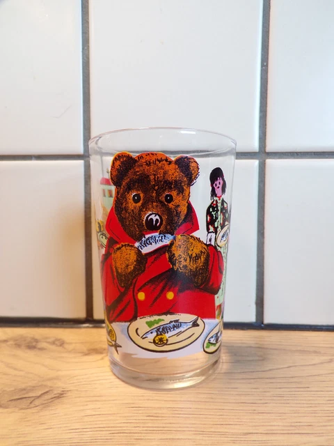 Coquetier Et Bol Vintage "Bonne Nuit Les Petits" Nounours - Mélamine Voluform Années 60 ORTF