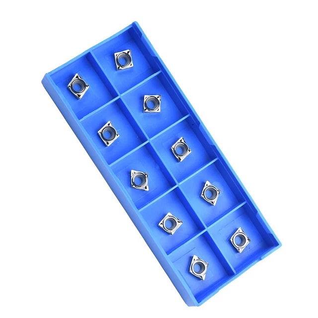 10 Inserts De Tournage Carbure TCMT 16T304 - Triangle En Acier Tungstène - Pour Usinage Acier, Inox