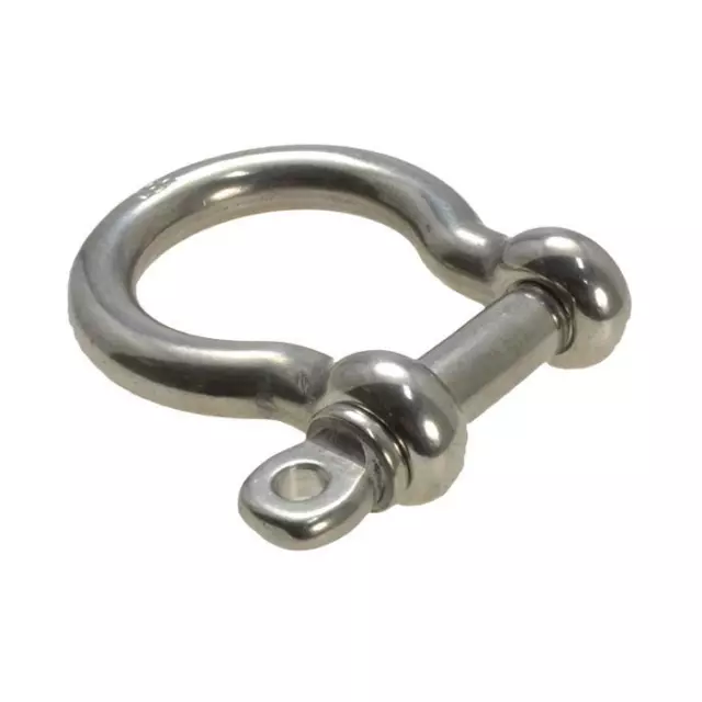 Qty 10 Bow Dee Shackle 10mm x 40mm Shade Boat Rigging Stainless A4-70 G316