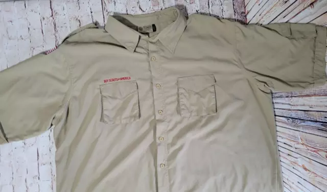 Boy Scout BSA, Official Uniform Shirt, Adult XXXL, Supplex Nylon, No Patches
