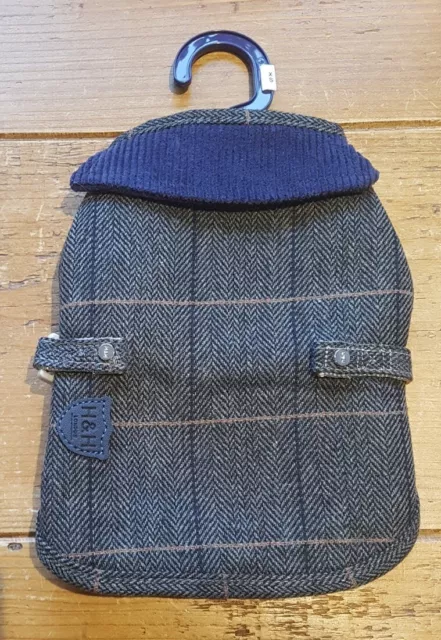 HUGO & HUDSON SIZE X SMALL (30cm) DOG COAT - TWEED - SEE PHOTOS - PERFECT