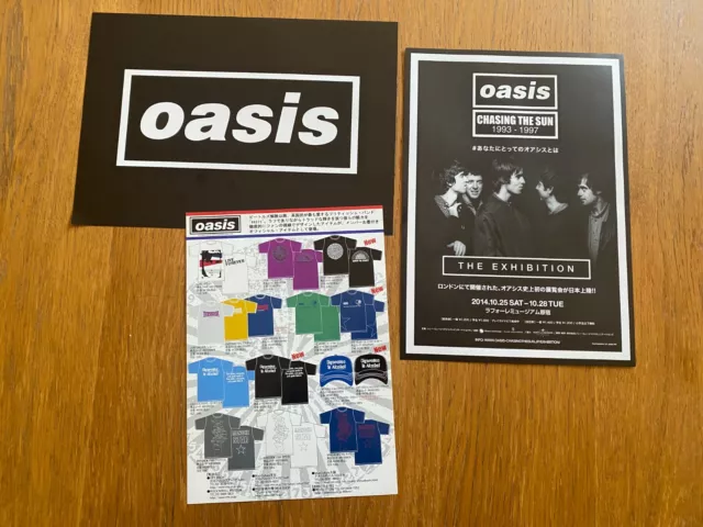 OASIS EXHIBITION Japan CHASING THE SUN 2014 promo poster ++ Noel Liam Gallagher