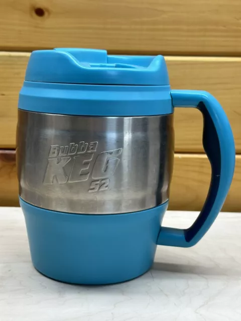 Bubba Keg 52 Oz Aqua/Light Blue and Chrome Insulated Travel Mug