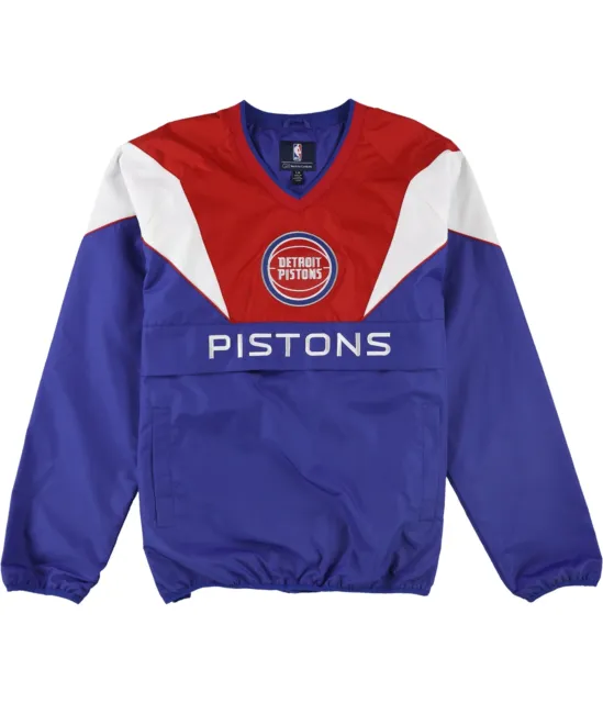 G-III Sports Uomo Detroit Pistons Pullover Felpa, Blu, Large