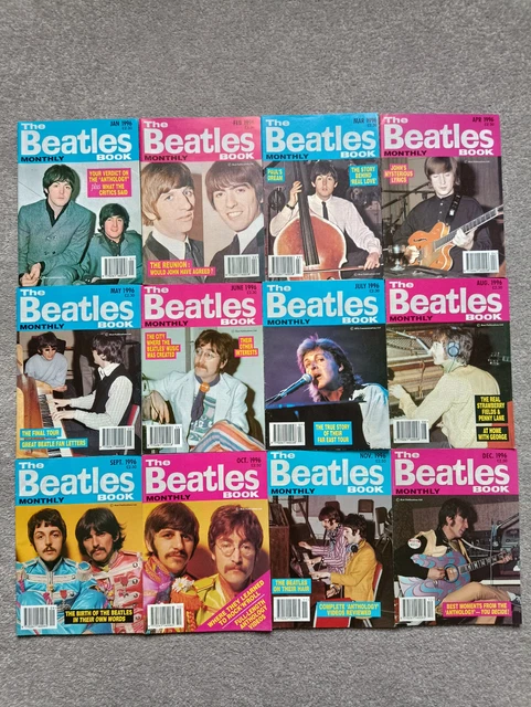 THE BEATLES MONTHLY Book Magazine - Complete Year 1996 - Full Set Of 12 ...
