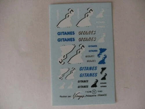 Décalcomanies Gauloises Et Gitanes Pour Modèles Réduits - Échelles 1/43, 1/24, 1/18