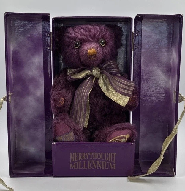 MERRYTHOUGHT MILLENNIUM MAGNET Teddy Bear 2000 Boxed Ltd edition