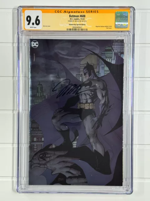Batman #608 (2023 DC Comics) Signed Jim Lee Foil Variant CGC 9.6
