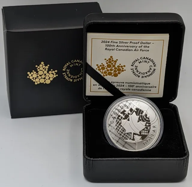 Kanada 1 Dollar 2024 Silber PP 100 Jahre Royal Canadian Air Force Proof Canada