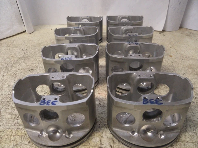 283 Chevy Bill Miller Super Stock Drag Race Pistons, Pins & Locks (.060 Over) 2