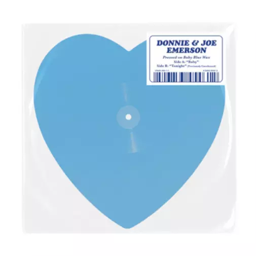 Donnie & Joe Emerson Baby (Heart Shaped Record) (Vinyl) 7" Single Coloured Vinyl