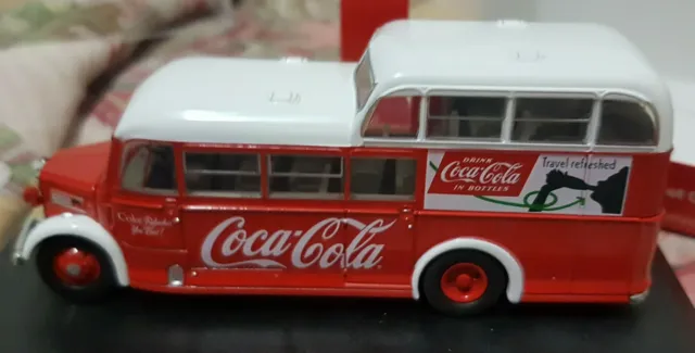 Autobus Commer Commando Coca Cola Scala 1/76 - Oxford 76COM008CC - Nuovo