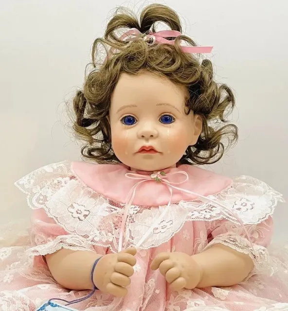 Lloyd Middleton Royal Vienna 20" Doll # Signed Marci Cohen Crying Purple Eyes