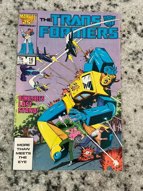 Transformers # 16 NM Marvel Comic Book Bumblebee Optimus Prime Megatron 1 J856