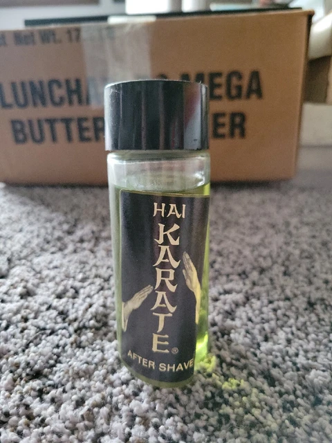 Vintage Hai Karate Cologne 4oz Discontinued 1966-1968 Label Off