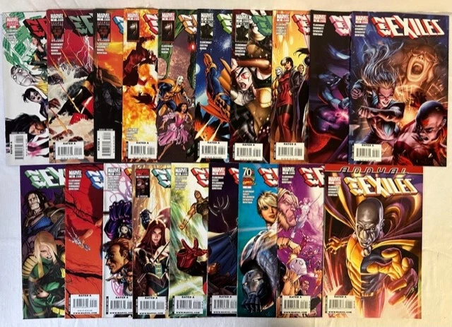 The New Exiles #1-18 + Annual 2008 VF-NM #1 Variant Chris Claremont Grummett