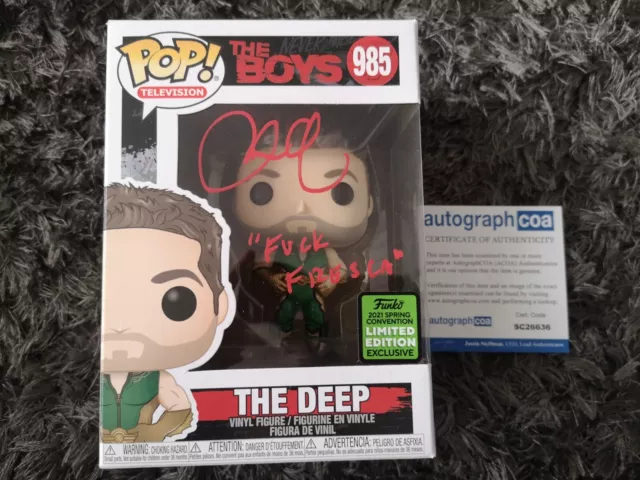 Chace Crawford The Deep Signed The Boys Funko ACOA