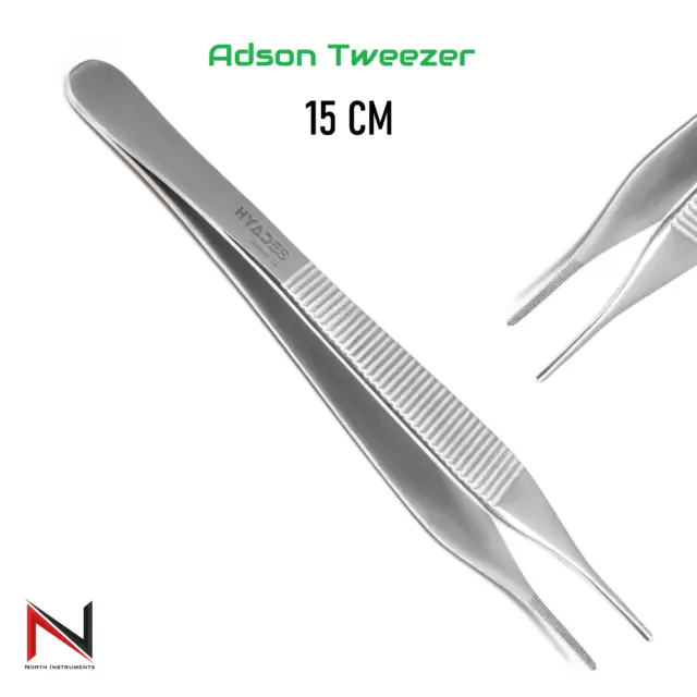 Micro Adson Tweezer 15cm Surgical Tissue & Dressing Forceps Medical Dental Plier