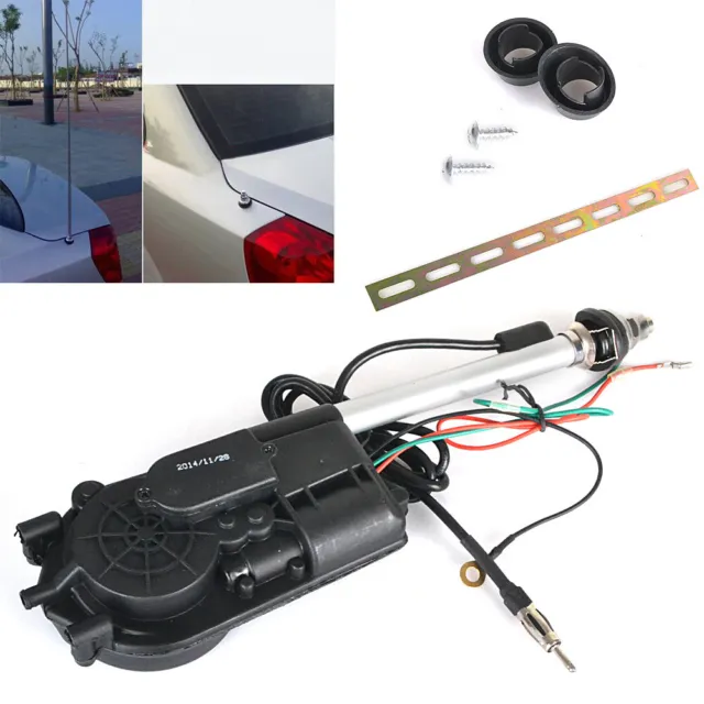 12V Universal Electric Automatic Wing Mount AM/FM Car Trunk Radio Aerial Antenna