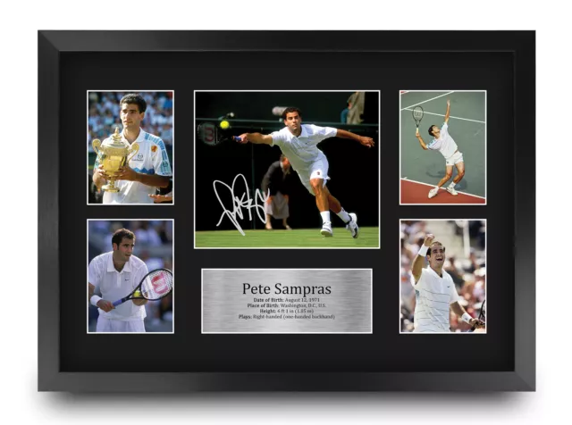 Pete Sampras Excellent Gift Idea Signed Autograph Photo Prints to Tennis Fans