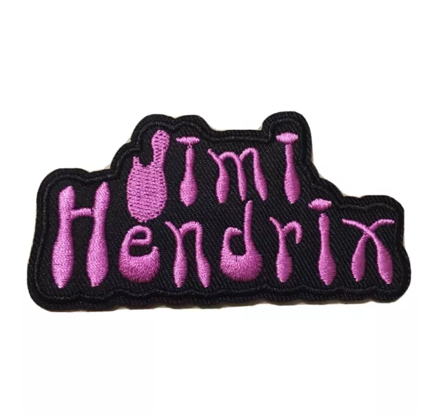 Jimi Hendrix "Text Logo" Embroidered Patch -new