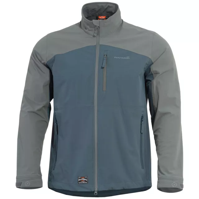 Pentagon Elite Light Softshell Jacket Mens Water-repellent Urban Charcoal Blue