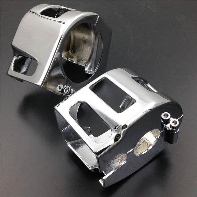 For Yamaha V-Star 650 Custom Kawasaki Vulcan900/2000 Chrome Switch Housing Cover