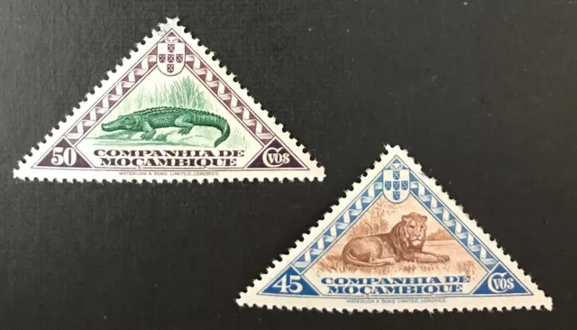 Mozambique - Wild Animals - triangle shaped stamps - LH