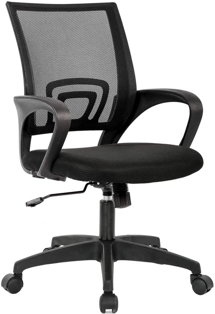Computer Desk Chair Mesh Home Office Ergonomic Lumbar Support Armrest Rolling