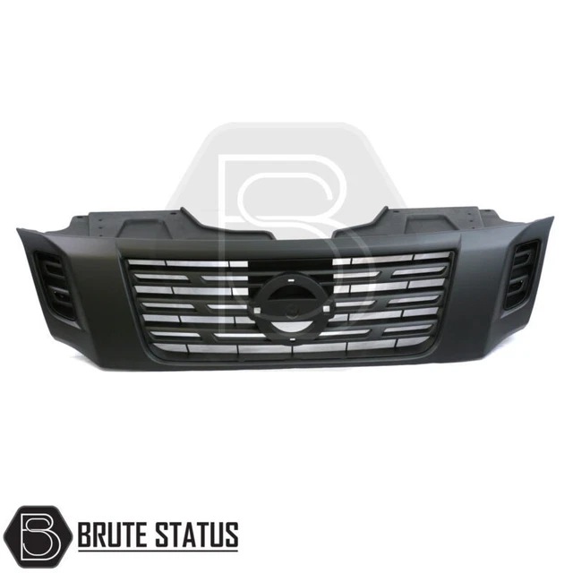 Munirater Front Upper Bumper Grille For 2015-2018 Nissan Murano – Chrome Black Plastic, Direct Fit