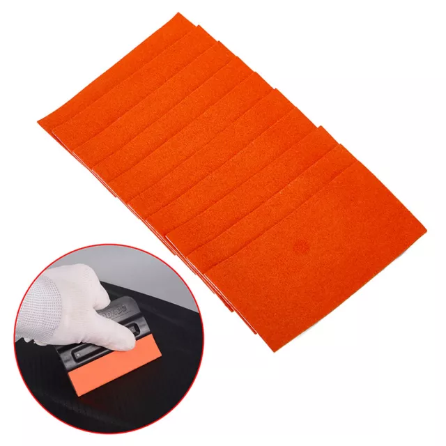 10PCS Felt Buffer Soft Strips Squeegee Scraper Replacement Car Vinyl Wrap ^FE