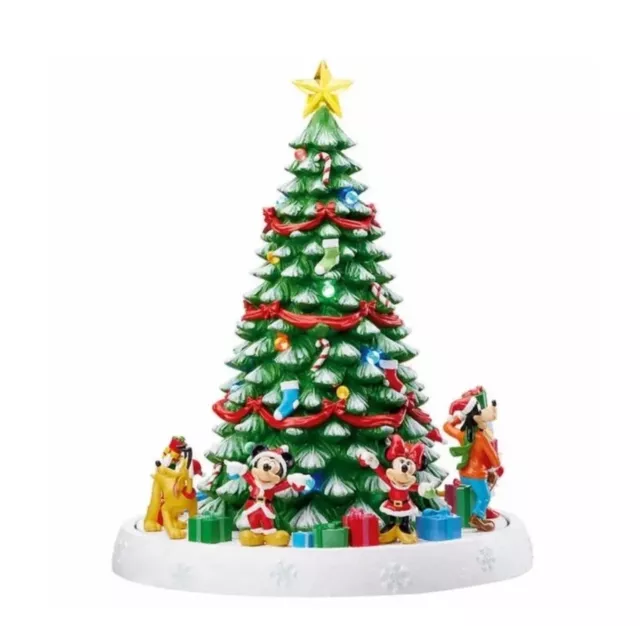 2023 Disney Mickey & Friends Holiday ROTATING Base Christmas Tree Lights & Music