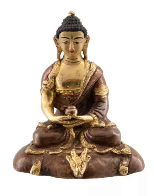Statue Buddha Amitabha - Tradition Tibetan Buddhist- Copper- Nepal 1653