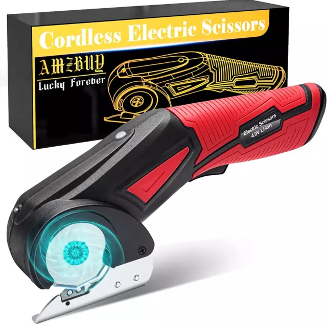 Electric Scissors with 2 Blades Cordless Power Fabric Leather