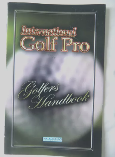 61526 Instruction Booklet - International Golf Pro - Sony PS2 Playstation 2 (200