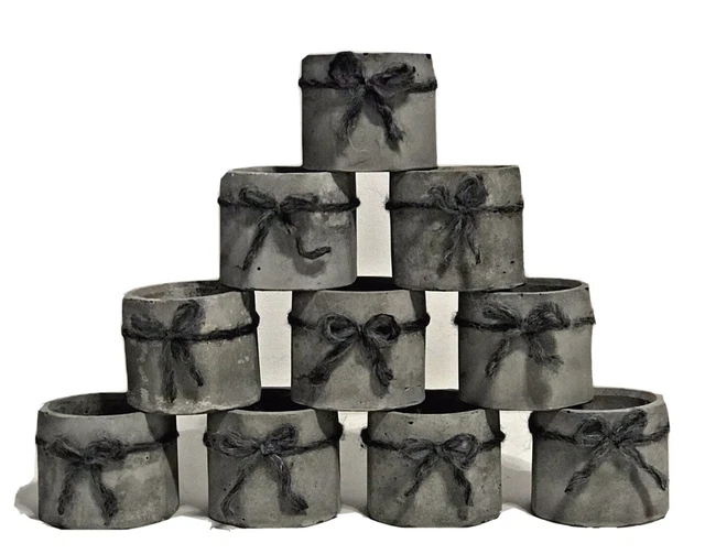 Kit de fabricación de cera para velas vacías con cuerda negra al por mayor del Reino Unido 12 recipientes