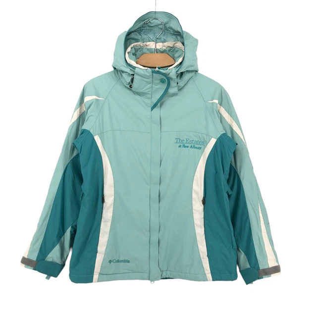 Columbia Donna Omnitech Cappuccio Impermeabile Giacca da Sci TAGLIA S
