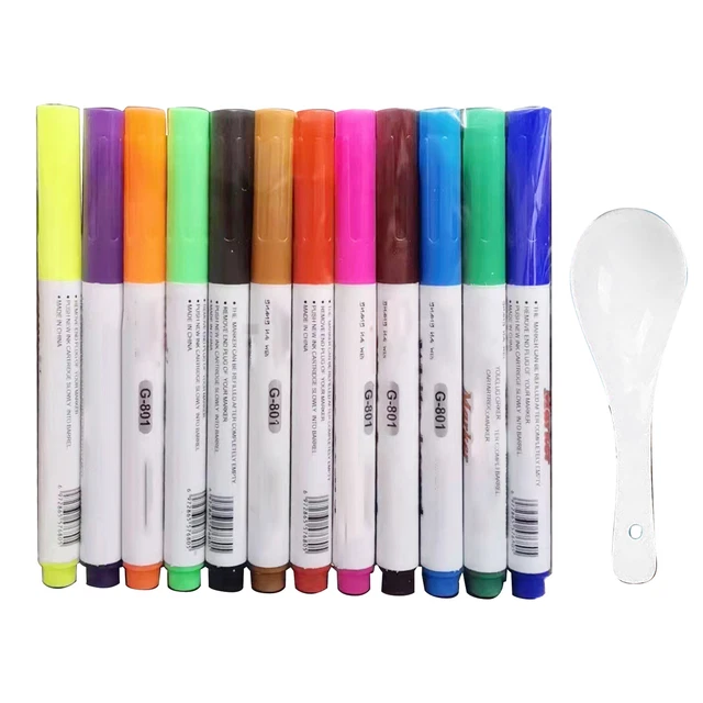 Kids Toy Magical Water Painting Pen Whiteboard DIY Erasable Floating Smooth