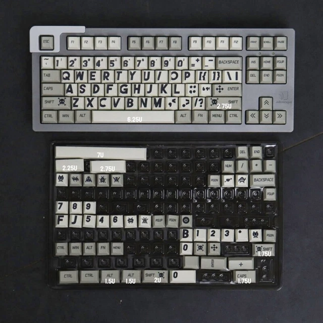 141 RETRO PROGRAMMER Keycap for 61/64/68/78/84/87/96/98/104/108 ...