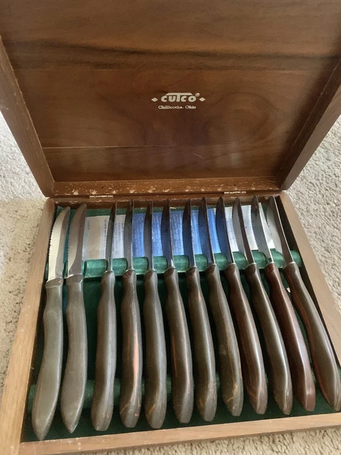 Cutco Steak Knives 12 Vintage 1059 with Original Box Serrated Edge
