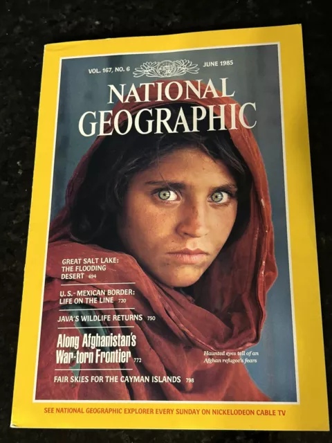 National Geographic Magazine Afghan Girl  June 1985 Vol 167 No 6 Afghanistan