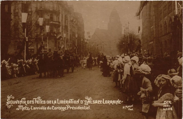 CPA AK Souvenir des Tetes de la Liberation d'Alsace-Lorraine - METZ (454510)