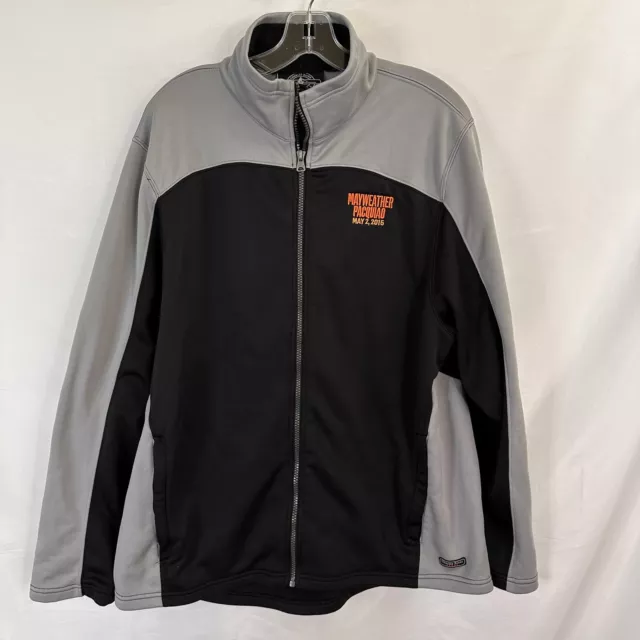 Mayweather vs Pacquiao zip up Jacket XL Charles River Apparel Boxing MGM