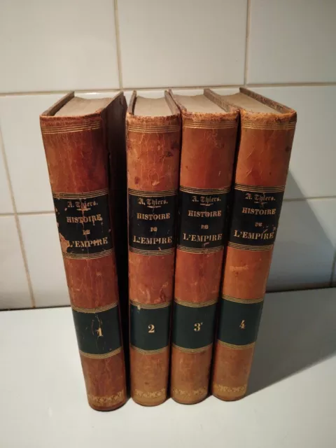 Livres Histoire De L'empire Et Du Consulat 1865/1967 A. Thiers Série Complète