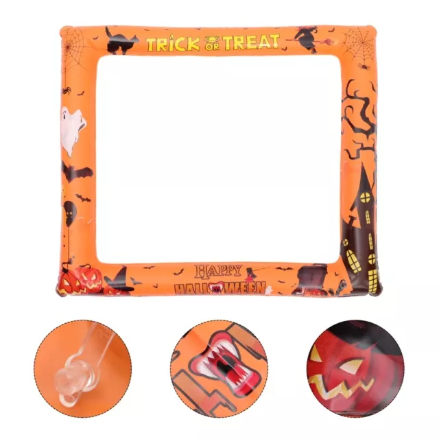 Immagine collage cornice gonfiabile plastica Halloween cabina selfie