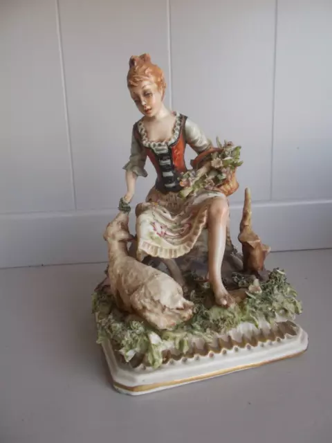 Antica Ceramica Di Capodimonte Alt 16Cm