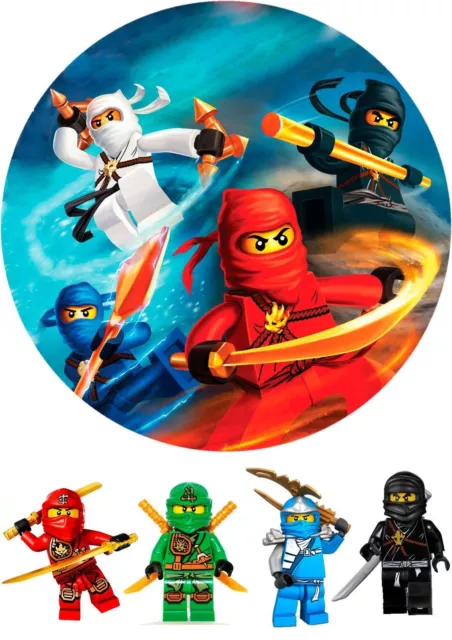 Tortenaufleger---Ninjago 2----Geburtstag--Party----Fondant //Oblate