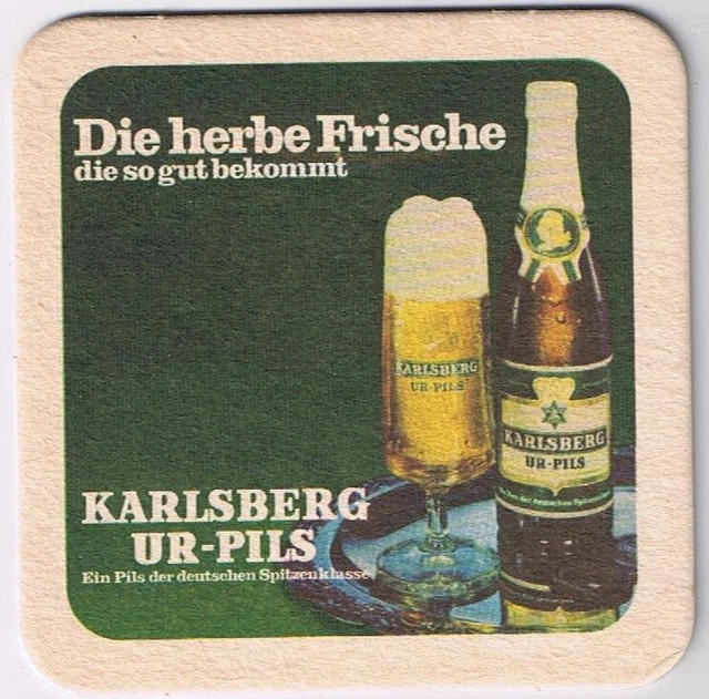 Beer Coaster Karlsberg Ur-Pils Die Herbe Frische