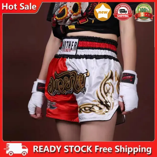 Boxing Shorts Wearable Fight Kickboxing Pants Tear Resistant for Sports Supplies