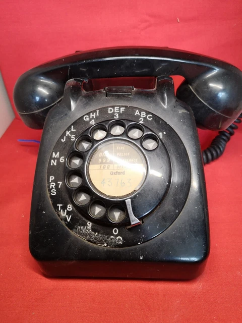 vintage black telephone 706L